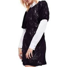 Free People Pretty Princess Shirt Dress - Black