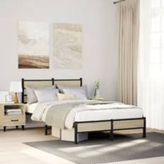 Beds & Mattresses Berkfield Home Bed Frame without Mattress Sonoma Oak 120x190 cm
