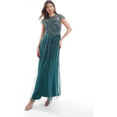 Green - Sportswear Garment Dresses Maya Deluxe Maya Embellished Cap Sleeve Maxi Dress - Sage Green