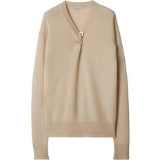 Burberry Dam Tröjor Burberry Stickade Tröja Koftor Herr - Grå