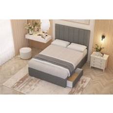 Somnior Austin Linen Fabric Divan Bed Set Super King
