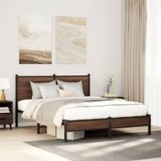 Berkfield Home Metal Bed Frame with Mattress 140x200 cm