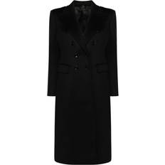 Off-White Coats Off-White Belted Single-Breasted Coat - Black