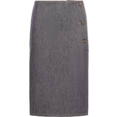 Dolce & Gabbana Grey Skirts Dolce & Gabbana Prince Of Wales Pencil Skirt - Grey