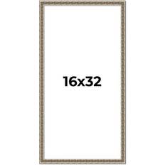 Photo Frames 16x32 Silver Versailles Ornate Picture 1 Inch Photo Frame