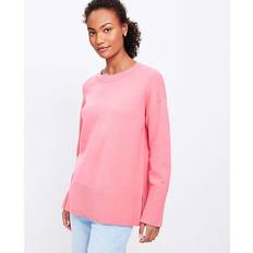 Titanio Tops Loft Modern Tunic Sweater - Brushed Center Pink