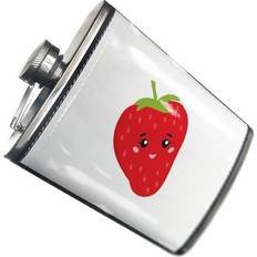 Neonblond Strawberry Cute Kawaii Food Hip Flask