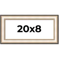 20x8 Silver Picture Wood Photo Frame