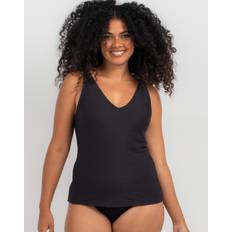 Mujer - S Tankinis Plus Size Casual Tankini Top - Black