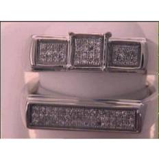 Diamond - Women Jewellery Sets GND 7 in 0.25 CTW Diamond Micro-Pave Bridal Set