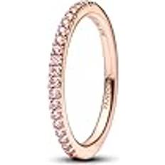 Metal - Rosa Ringe Pandora Rose Gold Sparkling Pink Band Ring - Quarz