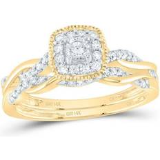 Diamond - Women Jewellery Sets GND 14KT 0.33 CTW Diamond CN Cushion Single Halo Bridal Set
