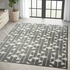 Cream Area Rug 8 x 10 Gray