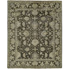 Ustad Traditional Floral Area Rug 7'-9 x 9' Black