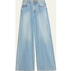 Zimmermann Hosen & Shorts Zimmermann Crush Straight Wide Jeans - Blue Moon