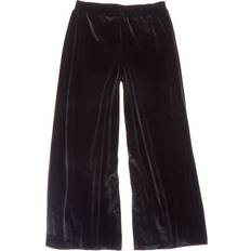 Velvet Pants Chaser Stretch Velvet Wide Leg Pant - Black