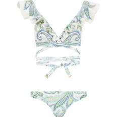 Polyamide Ensembles bikini Zimmermann Ottie Two-Piece Ruffled Swimsuit - Green