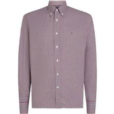 Violet Chemises Tommy Hilfiger Flex Gingham Long Sleeve Shirt - Dunkelrot