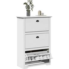 Red Hallway Furniture & Accessories vidaXL Bodo White 80x35x118 cm Shoe Rack