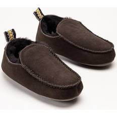 Axelda Edinburgh 2 Slip On Fårskinnstofflor - Mörkbruna/Chocolate