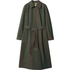 Burberry Green Coats Burberry Iridescent Effect Cotton Trench Coat - Green