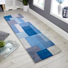 Melrose Lexus Blue Wool Area Rug 090/150 cm