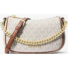 Michael Kors Crossbody Bags Michael Kors Small Signature Logo Convertible Crossbody Bag - Natural