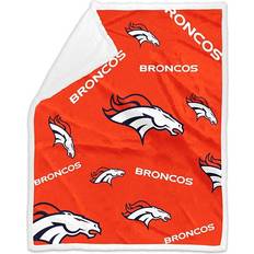 Logo Brands Denver Broncos 60x70 Plush Sherpa Throw Blanket Blankets