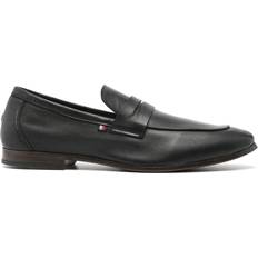 Tommy Hilfiger Low Shoes Tommy Hilfiger Penny Slot Leather Loafers - Black