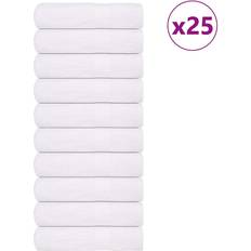 OEKO-TEX Bath Towels vidaXL Towels 25 Pcs White 100x150 cm Bath Towel White