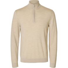 Selected Wool Half-zip Jumper - 100% Merino