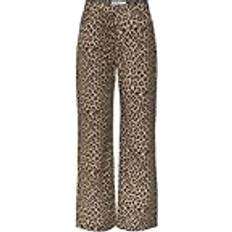 Sølv Jeans Vero Moda Høj Talje Wide Leg Fit Jeans - Brun