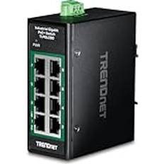 Trendnet 8-Port Industrial Gigabit PoE Mini Switch TI-PGLC80