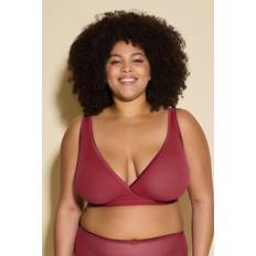 Mesh Fit Crop Bralette - Red