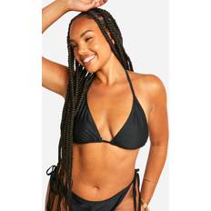 Nero Costumi da bagno Womens Plus Tie Side Bikini Set - Black