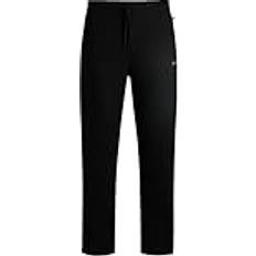 M - Men Pyjamas BOSS Cotton-Blend Waffle Pyjama Bottoms - Black