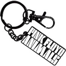 Pink Floyd Mono Text Logo Keyring Keychain - Pink