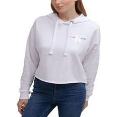 Calvin Klein Women’s Flag Patch Logo Hoodie - White