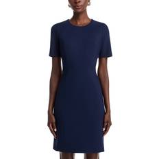 Vestiti Slit Thigh A-Dine Dress - Navy Blue