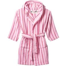 Bongusta Kid's Naram Bathrobe - Baby Pink & Ski Patrol Red