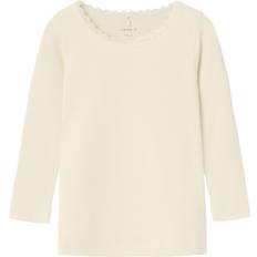 9-12M T-shirts Name It Bluse KAB - Lysebeige