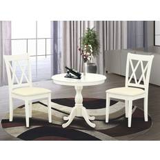 Linen Dining Sets East West Furniture Pc Dinning Room Table Dining Set 3