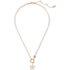 Jewelry Kate Spade New York Gold-Tone Cubic Zirconia Star Pendant Necklace, 18" 3" extender Neutral Mu (ONE SIZE)