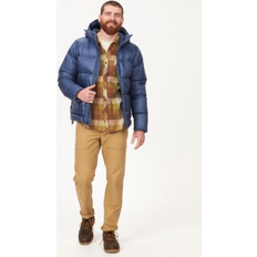 Marmot Down Puffer Hoodie - Blue