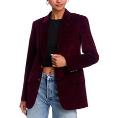 Rosso Blazer Frame Everyday Velvet Blazer - Wine