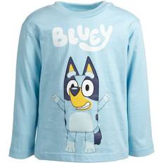 Florals T-shirts Children's Clothing Bluey Big Boys Long Sleeve T-Shirt - Bluey