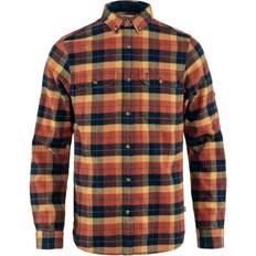 Fjällräven Singi Heavy Flannel Shirt - Autumn Leaf/Dark Navy