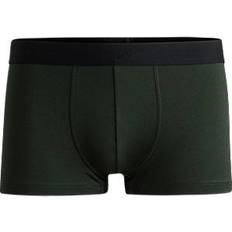 Recyceltes Material Unterhosen BOSS Trunk Shiny Piquet Boxershorts - Dunkelgrün