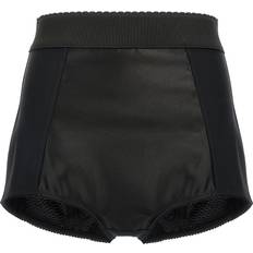 Dolce & Gabbana Nainen Shortsit Dolce & Gabbana Satin Culottes Bermuda Nero