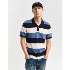 Gant Stripe Pique Polo Shirt - Beige